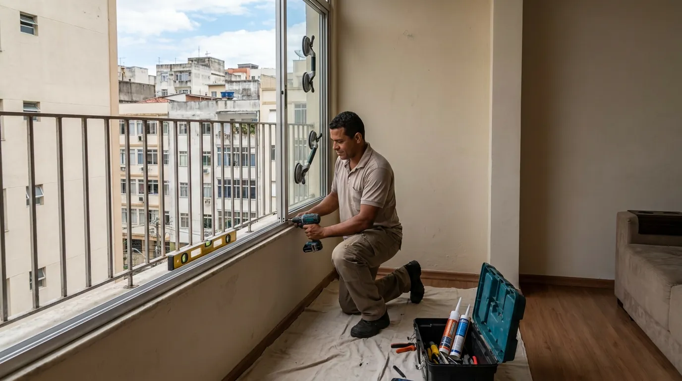 Sacada de Vidro para Apartamento em João Pessoa‑PB